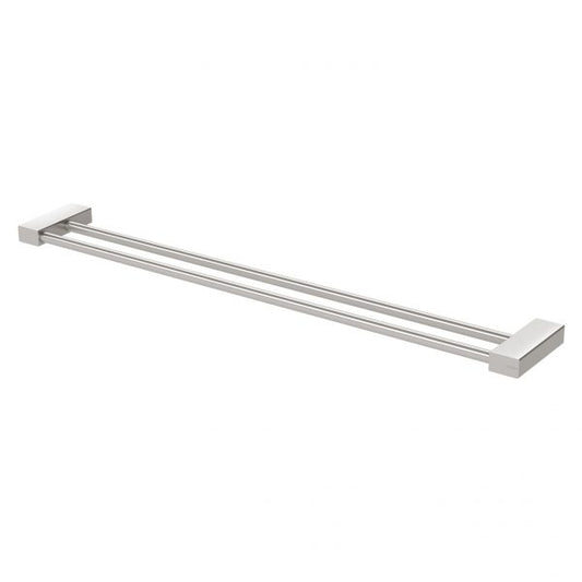 Phoenix Lexi Mkii Double Towel Rail 800Mm Brushed Nickel