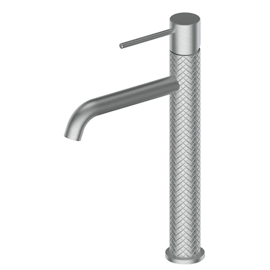 Greens Textura Tower Basin Mixer Brushed Stainless