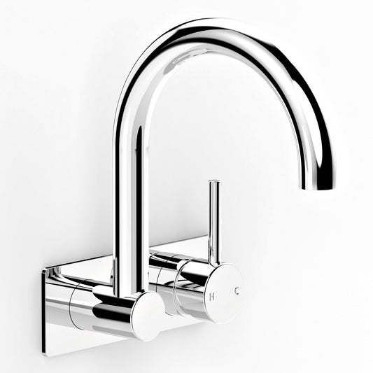 Faucet Pegasi M M Back Plate Basin Mixer Swivel 200