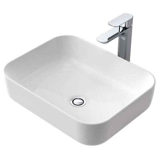 Caroma Artisan Above Counter Basin Rectangle 490Mm