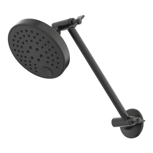 Caroma Luna Adjustable Shower And Arm Black 1