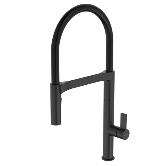 Caroma Invogue Pull Down Sink Mixer With Dual Spray Matte Black