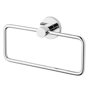 Phoenix Radii Hand Towel Holder Round Plate Chrome