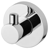 Phoenix Radii Robe Hook Round Plate Chrome