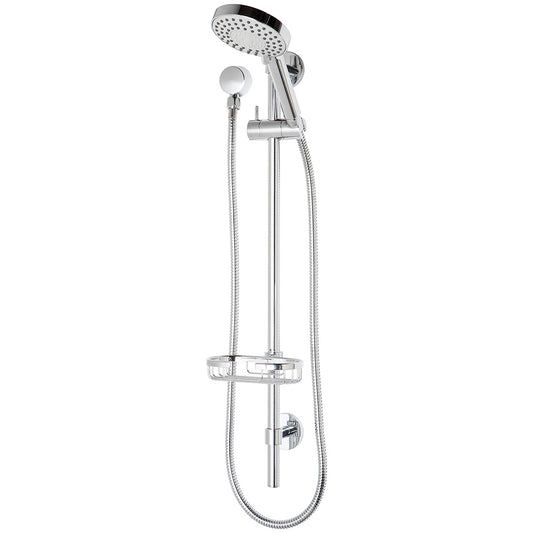 Phoenix Vivid Premium Rail Shower With Basket Chrome