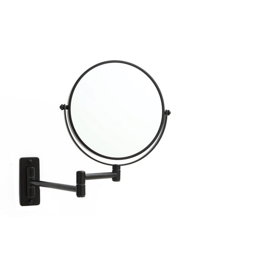 Ablaze 1 5X Magnification Matt Black Wall Mounted Shaving Mirror 200Mm Diameter