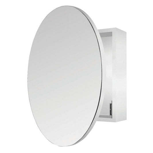 Ablaze Round Shaving Mirror Cabinet 400X400X150Mm With 600Mmo Mirror Door