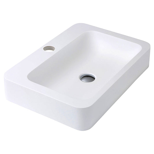 Fienza Rondo 600 Solid Surface Basin 1 Taphole