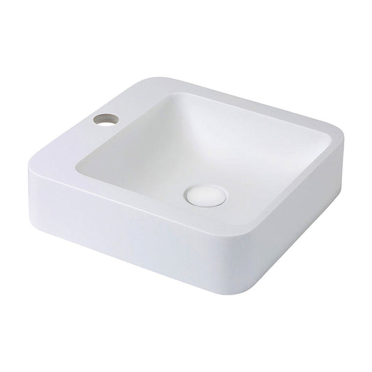 Fienza Rondo 400 Solid Surface Basin 1 Taphole