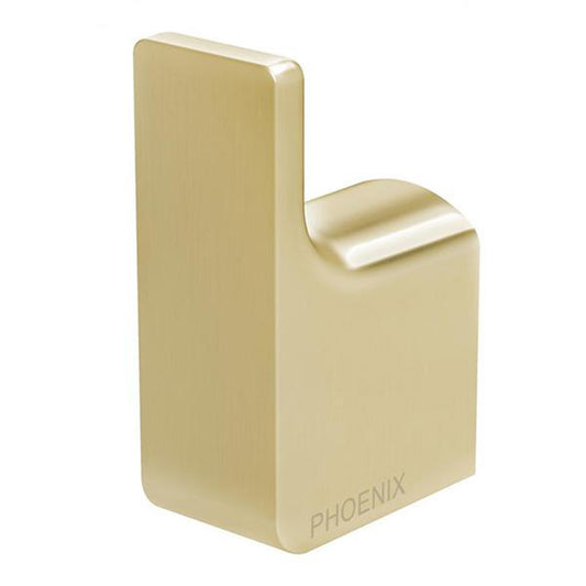 Phoenix Gloss Robe Hook Brushed Gold