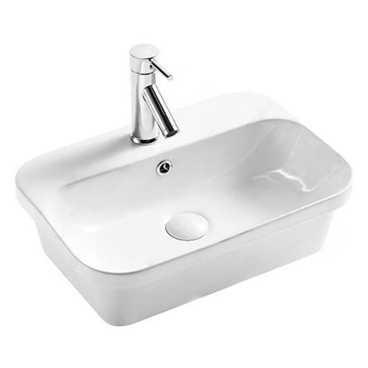 Bourne Kapilo Semi Inset Basin White