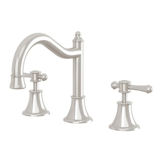 Phoenix Nostalgia Lever Basin Set Shepherds Brushed Nickel