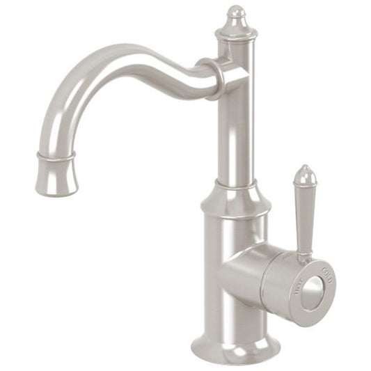 Phoenix Nostalgia Basin Mixer 160Mm Shepherds Crook Brushed Nickel