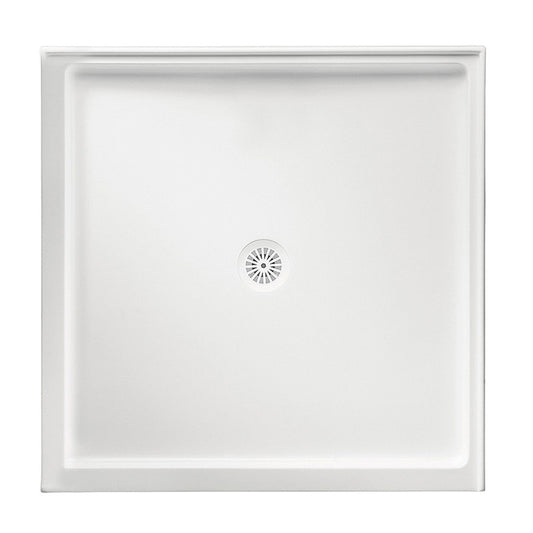 Marbletrend Flinders Polymarble Square Shower Base 820Mm X 820Mm Double Entry