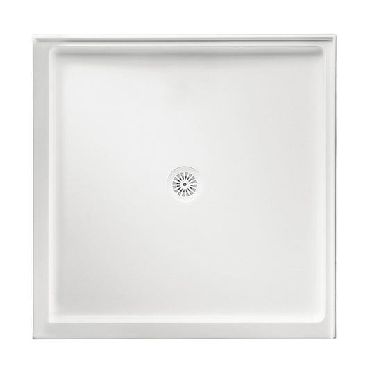 Marbletrend Flinders Polymarble Square Shower Base 1000Mm X 1000Mm Double Entry