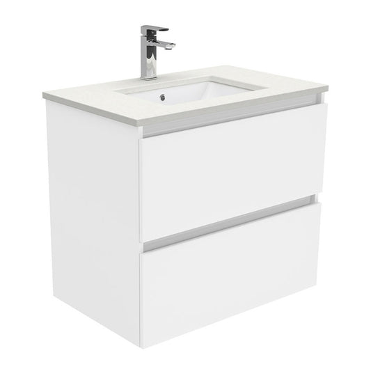 Fienza Sarah Crystal Pure Undermount 750 Quest Wall Hung Vanity