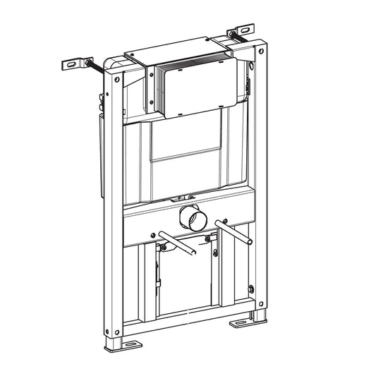 Seima In Wall Cistern With Frame Undercounter Design