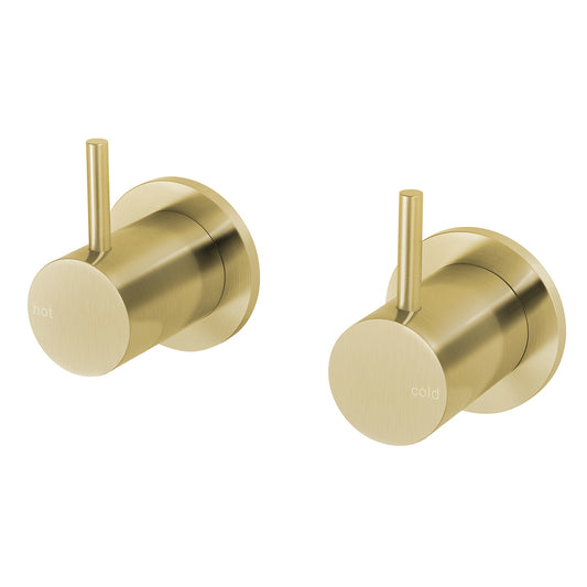 Phoenix Vivid Slimline Wall Top Assembly Extended Spindles Brushed Gold