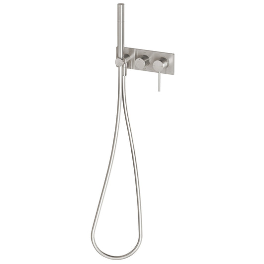 Phoenix Vivid Slimline Wall Shower System Brushed Nickel
