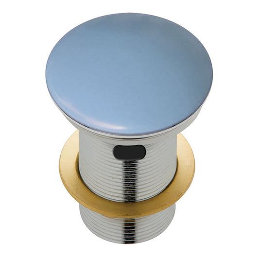 Fienza Ceramic Cap Pop Up Waste 32Mm With Overflow Matte Blue