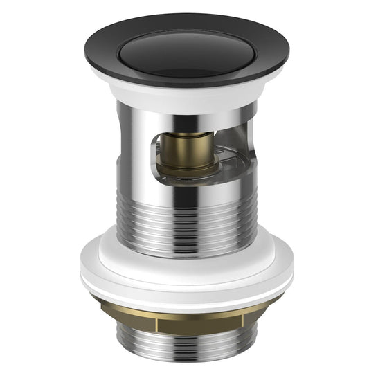 Greens Pop Up Basin Waste Matte Black 32Mm No Overflow